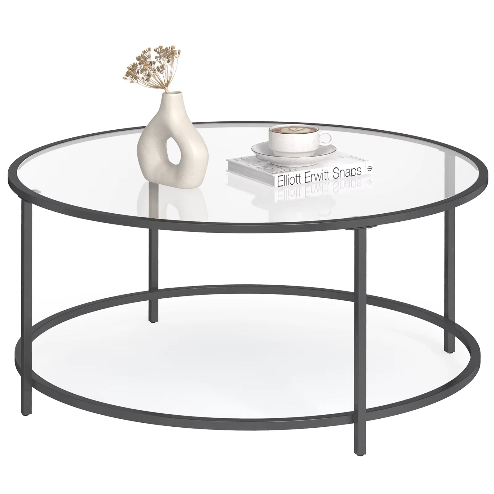 Coffee Table Living Room Glass Living Room Furniture AER Frame round Coffee Table Living Room