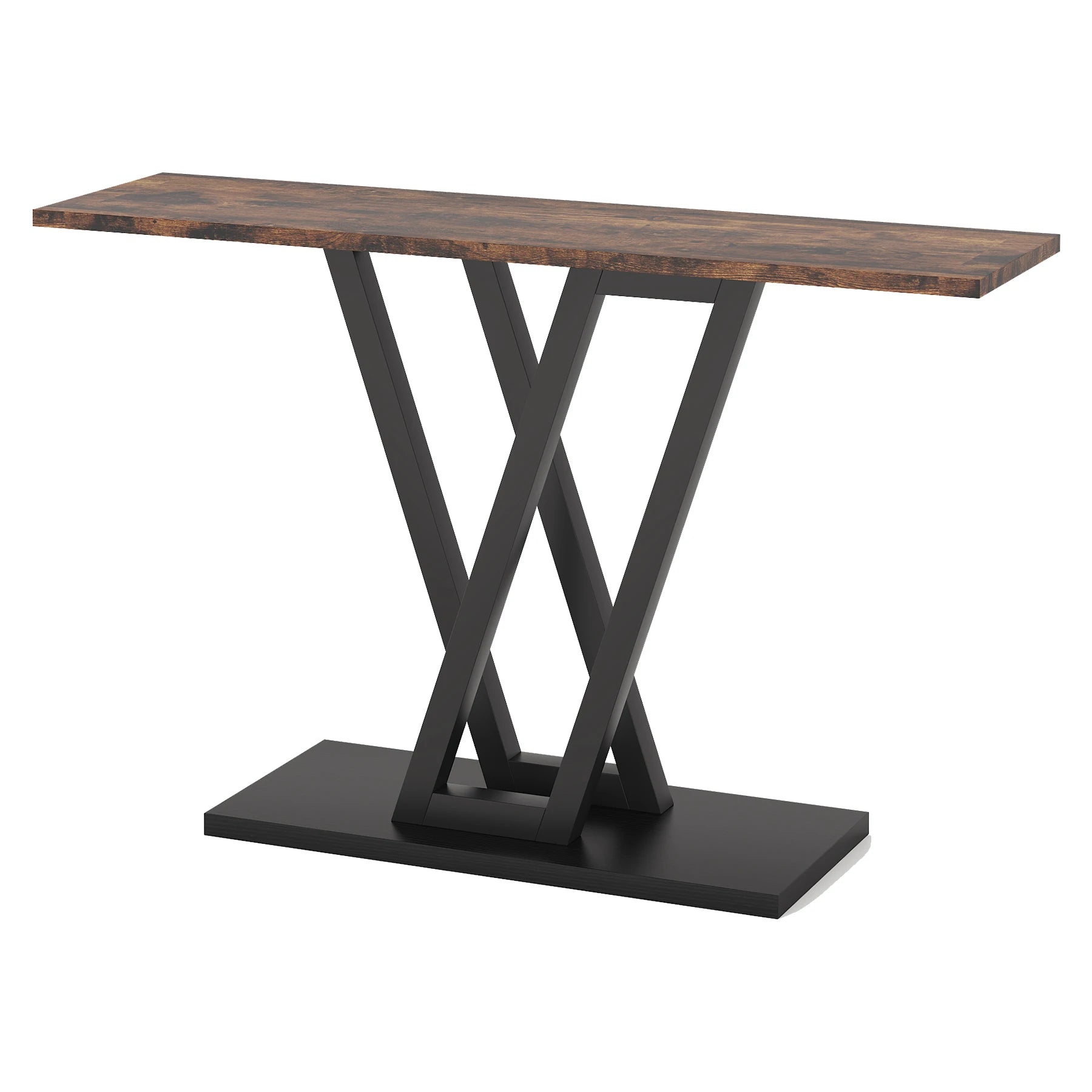 43 Inch Console Table Industrial Entryway Hallway Table Living Room Furniture