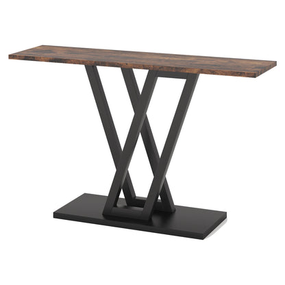 43 Inch Console Table Industrial Entryway Hallway Table Living Room Furniture