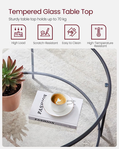 Coffee Table Living Room Glass Living Room Furniture AER Frame round Coffee Table Living Room