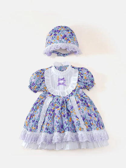 "Princess Floral Dress for One Year Old - Summer Style"
