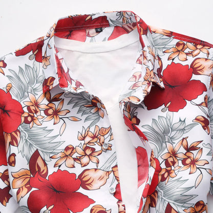 Men's Casual Slim Fit Short Sleeve Shirt 2019 New Style