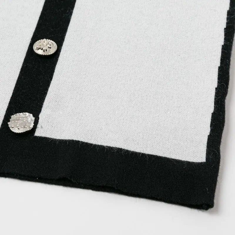 V-Neck Buttoned Short Dress with Integrated Design