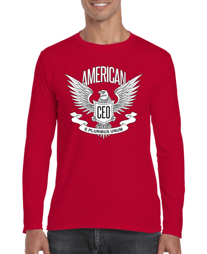 American CEO Patriotic Eagle Men's Long Sleeve Shirt