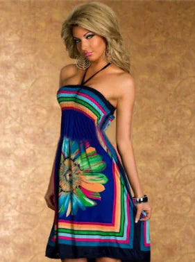 Printed Strapless Dress Collection
