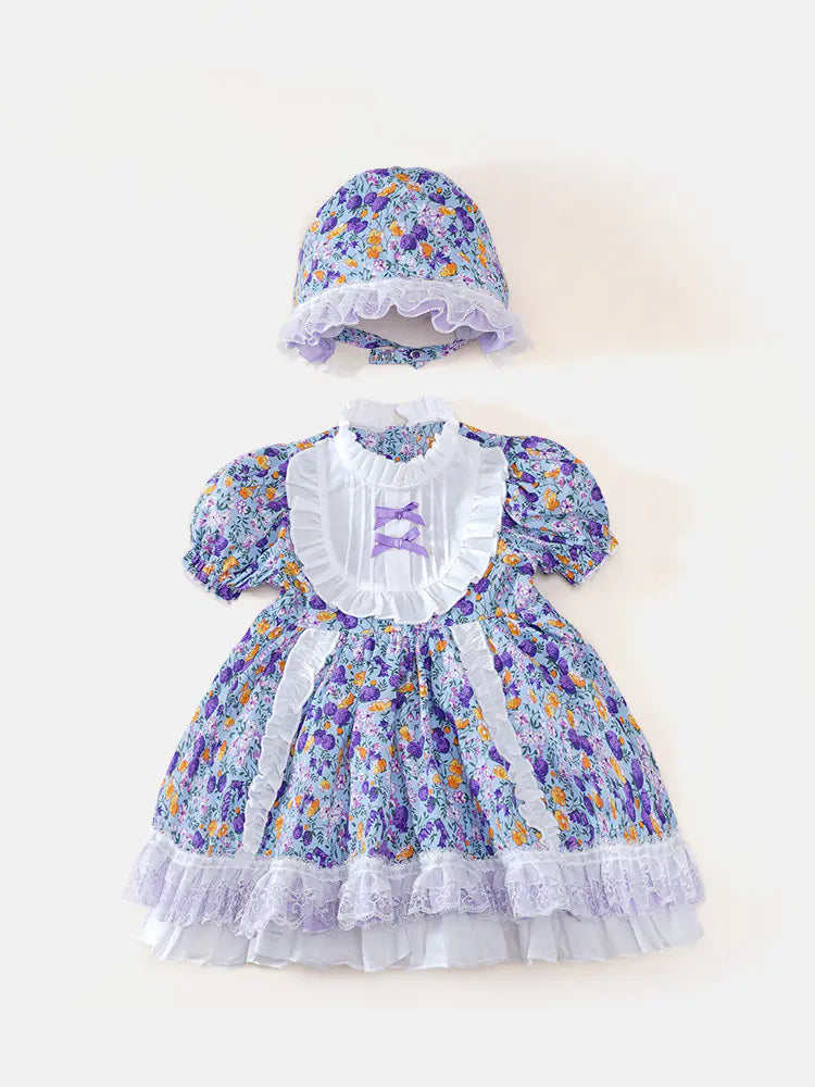 "Princess Floral Dress for One Year Old - Summer Style"