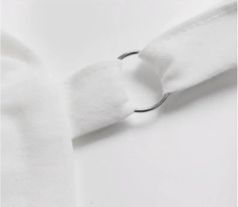 V-Neck Button Strapless Top for Spring and Summer