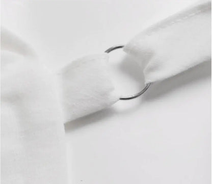 V-Neck Button Strapless Top for Spring and Summer