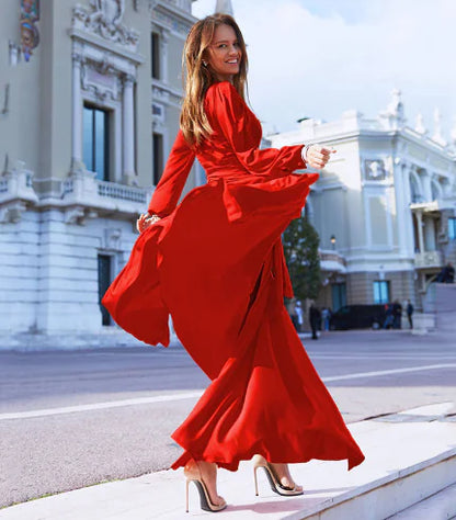 Fitted Dress with Ruffle Hem