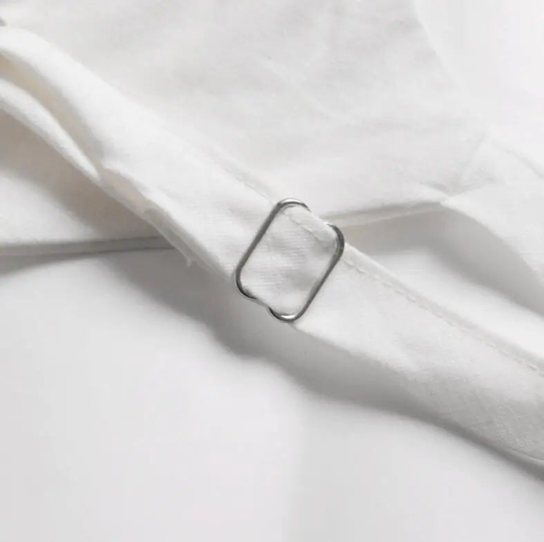 V-Neck Button Strapless Top for Spring and Summer